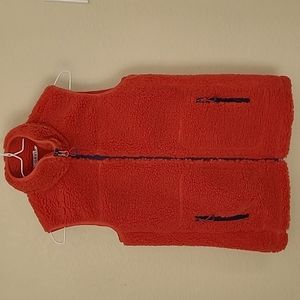 Women's Reddish Orange Orvis Sherpa Vest